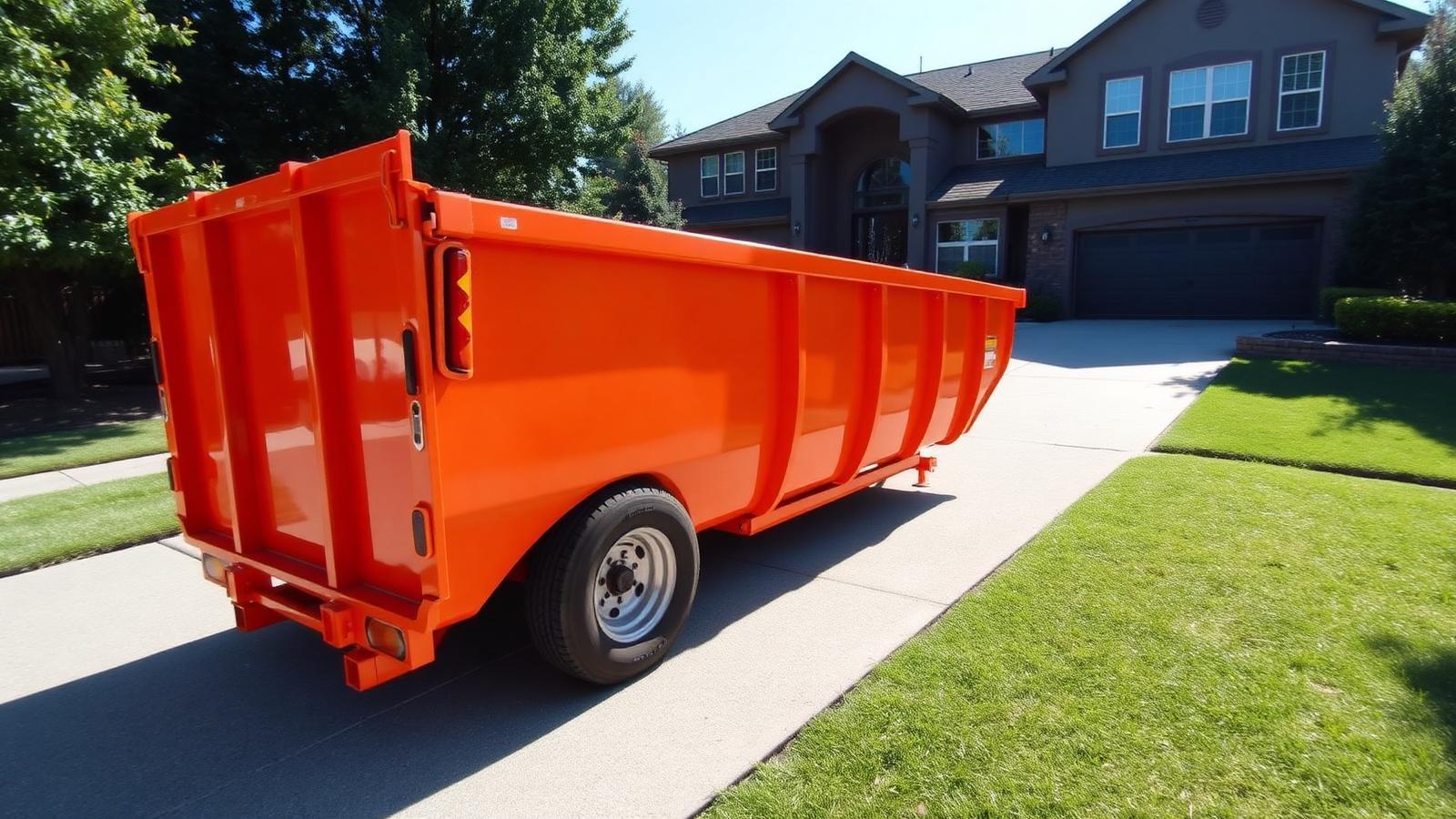 Home Cleanout Dumpster Rental project with roll-off container in Northern Kentucky