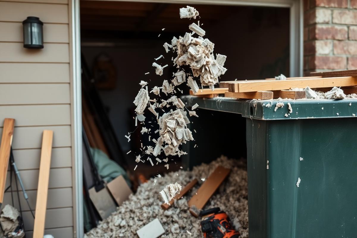 Roofing Debris Dumpster Rental project with roll-off container in Northern Kentucky